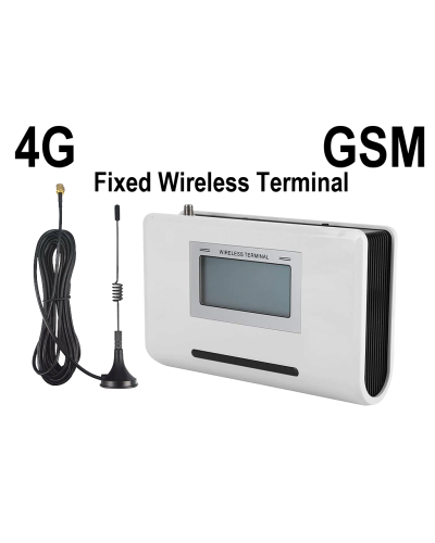 4G GSM Gateway Wireless Terminal Landline, Backup Battery, LCD Screen