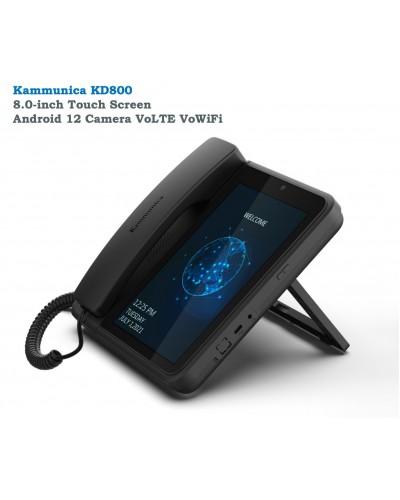 KAMMUNICA 800 4G LTE GSM Video Desk Phone Bluetooth Wi-Fi  Touch Screen Fixed Wireless Phone FWP